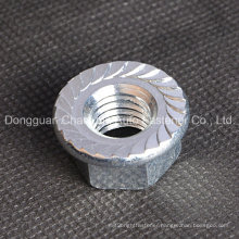 Mild Steel Hex Flange Nut with Serration